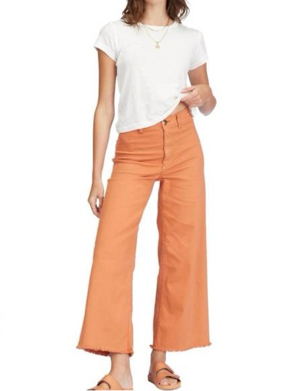 Billabong cropped wide leg jeans